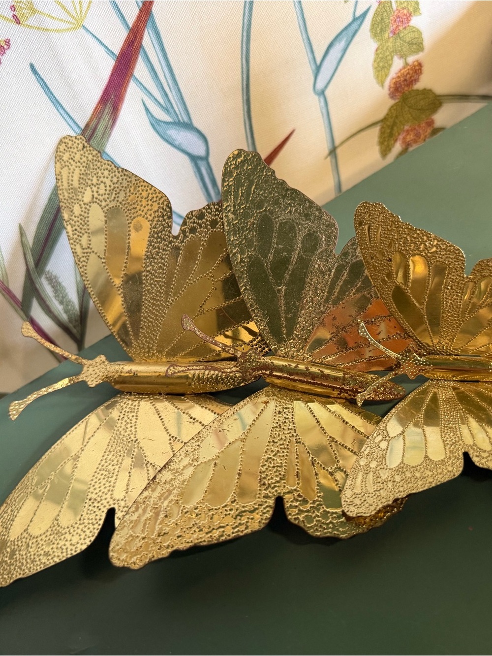 Gold Metal Butterfly Wall Decor